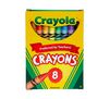 8 count Crayons front view