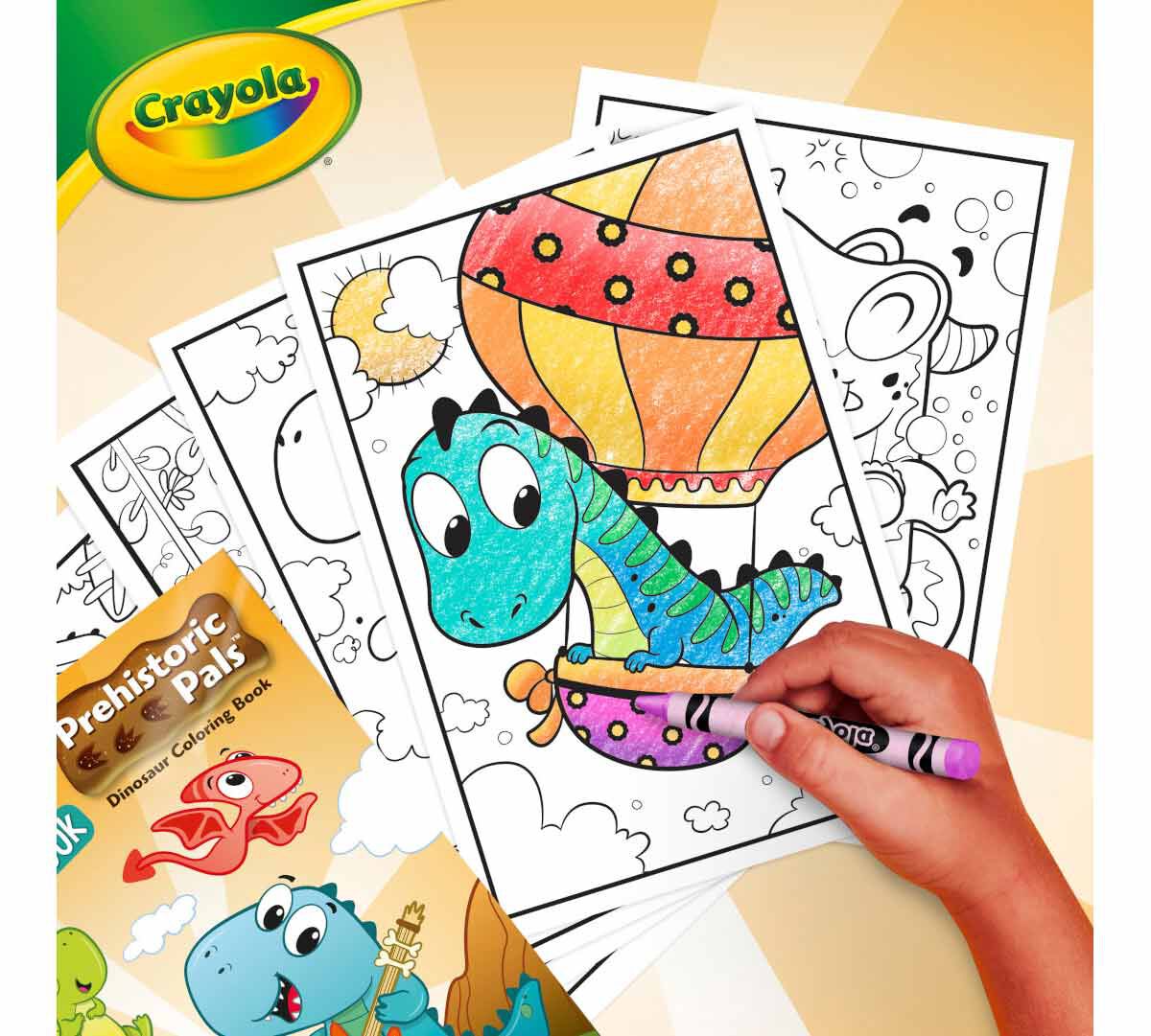 Prehistoric Pals Dinosaur Coloring Book, 64 pg | Crayola.com | Crayola