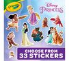 Disney Princess Coloring Book with Stickers, 288 pages. Choose from 33 stickers.