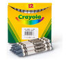Gray Bulk Crayons, 12 Count