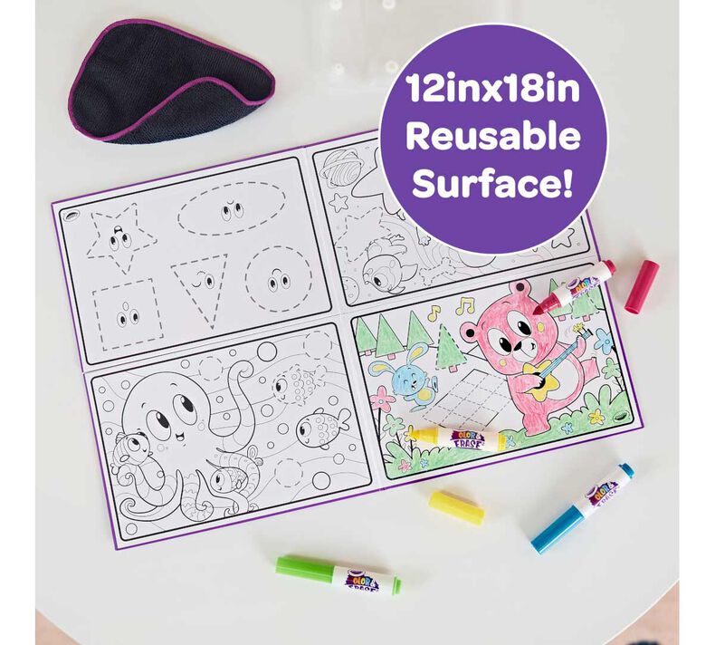 MiniKids Colour and Erase activity pad - Crayola art supplies - Agapics