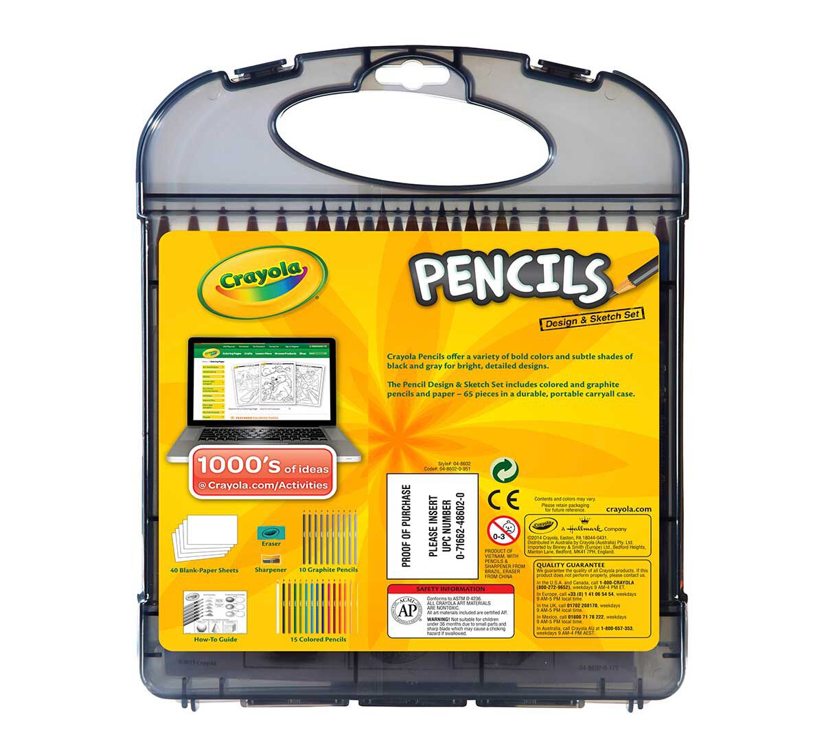 Hardcase Kit Pencils Design & Sketch Crayola