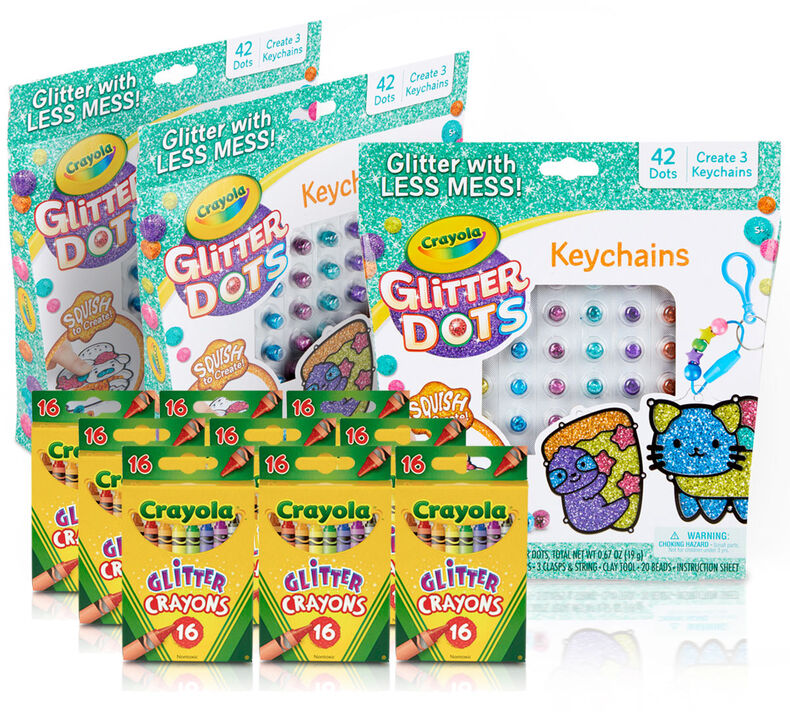 Glitter Kids Party Favors & Party Activity Set