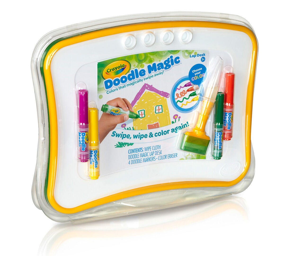 Toys Games Crayola Doodle Magic Lap Desk Swipe Away Markers