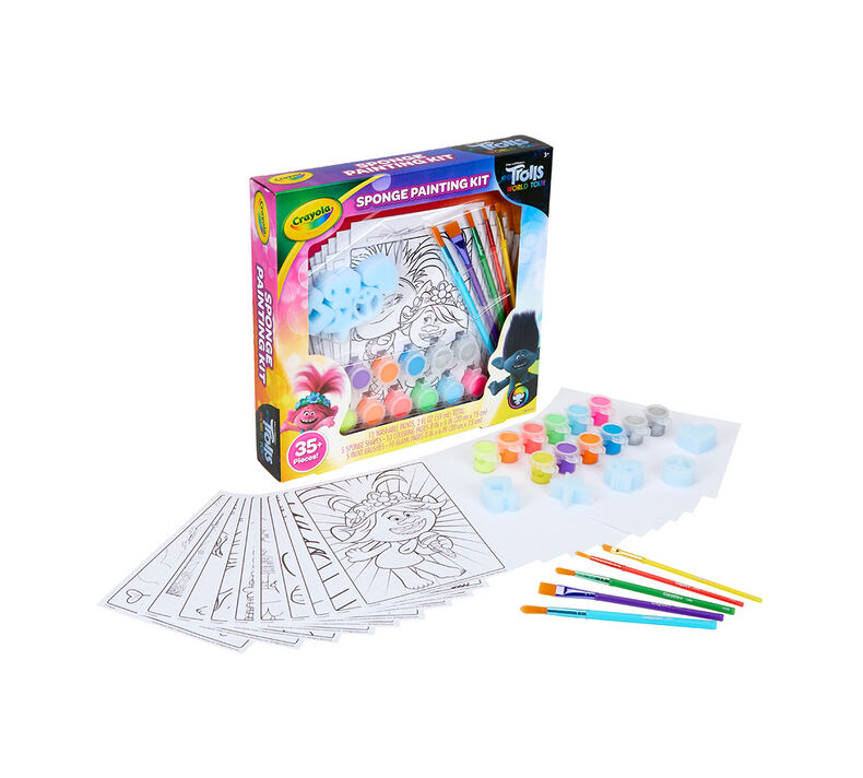 Trolls World Tour Sponge Painting Set