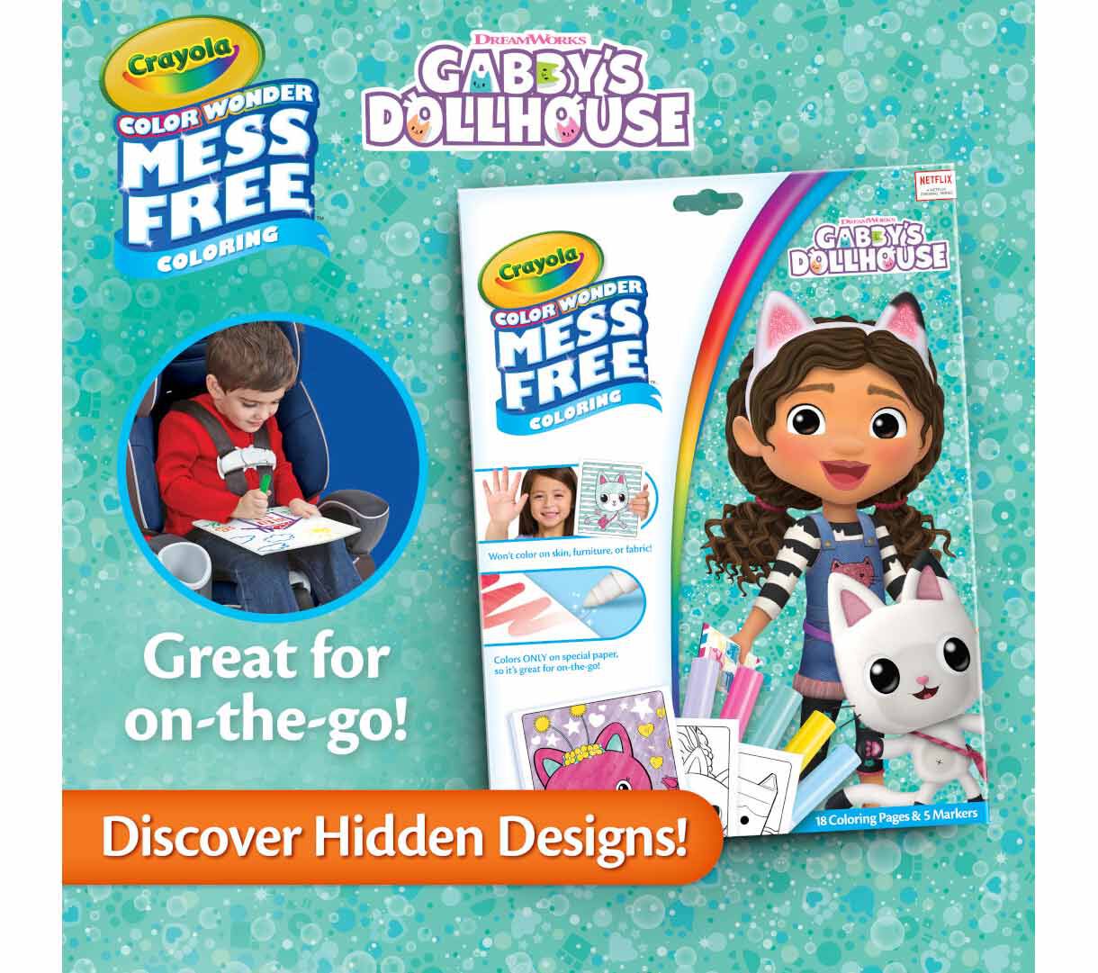 Gabby's Dollhouse Color Wonder - Mess Free Coloring | Crayola