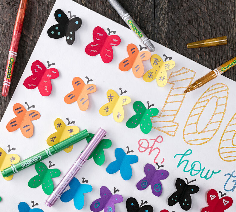 Crayola Glitter Markers 6-Color Set – Rileystreet Art Supply