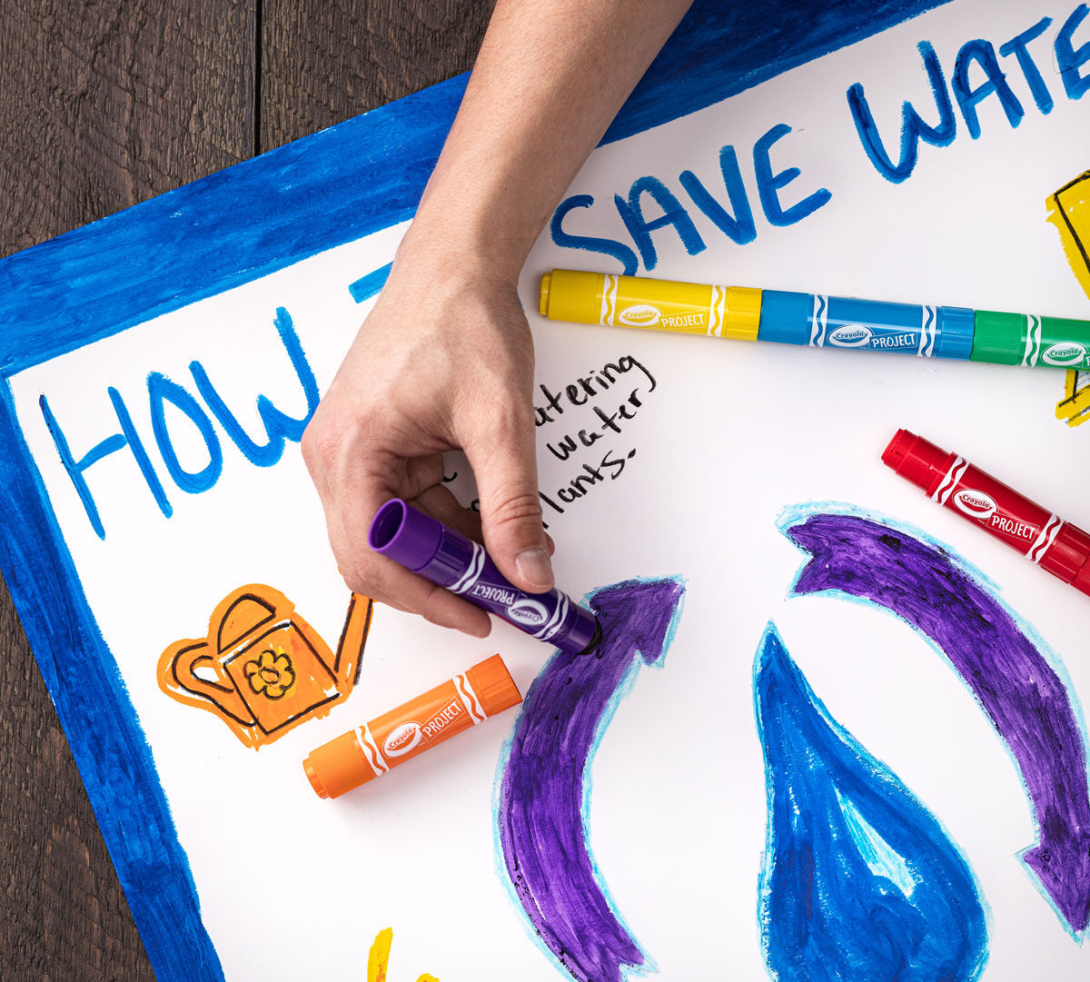 6 Paint Sticks, Paint Set for Kids Crayola