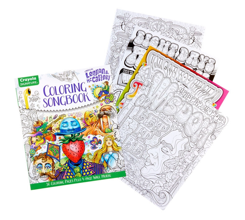 Lennon And Mccartney Lyrics Coloring Book Crayola Com Crayola