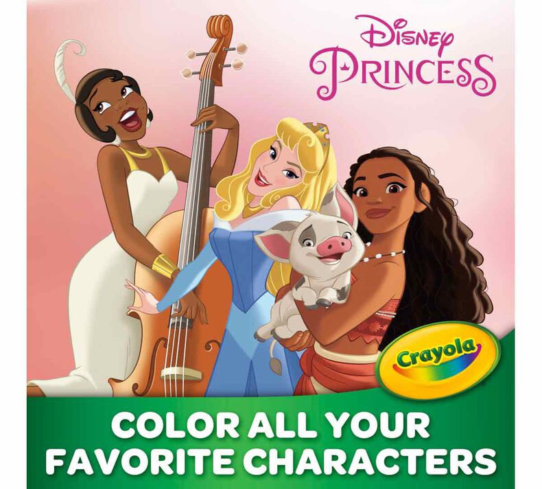 Giant Disney Princess Coloring Pages, 18 Pages