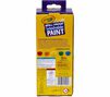 Spill Proof Washable Paint, 5 count, back view.