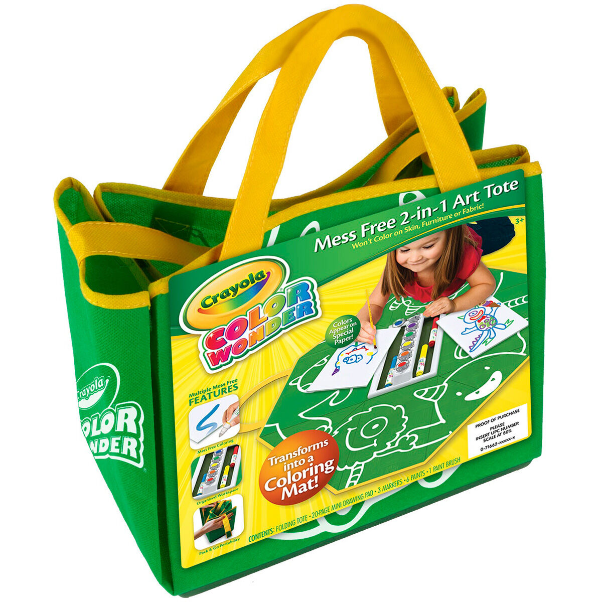 Color Wonder Mess Free 2 In 1 Art Tote Crayola