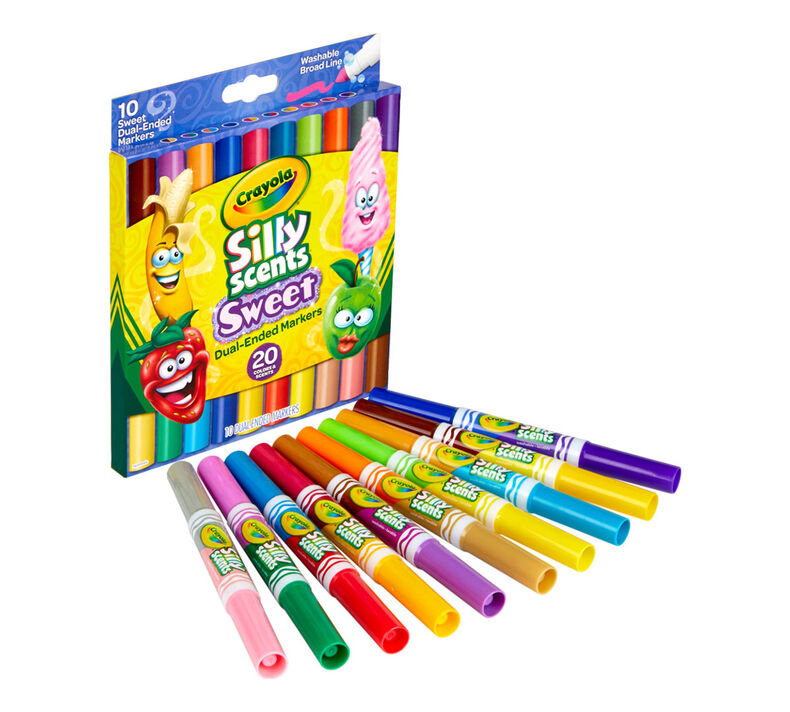 Silly Scents Sweet Dual-Ended Markers, 10 Count