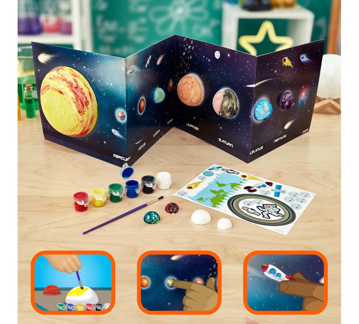 Solar System Kit for Kids, Educational Toy, Crayola.com