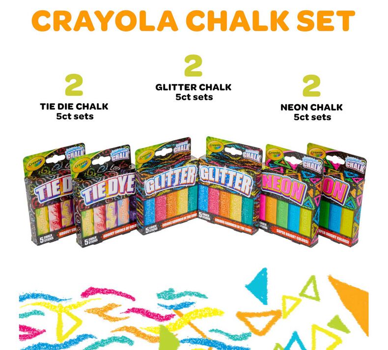 Sidewalk Chalk Special Effects Set, 30 Count