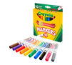 Broad Line Markers, Classic Colors, 10 Count Right Angle View and Markers Out of Box