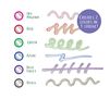 Signature Metallic Outline Paint Markers, 6 Count Swatches
