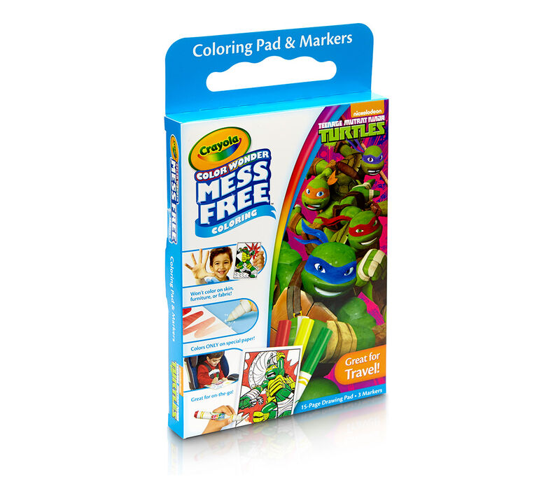 Color Wonder Mess Free Coloring Pad & Markers, Teenage Mutant Ninja Turtles
