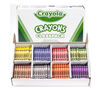 Large Crayon Classpack, 400 Count, 8 Colors Front View of Open Container