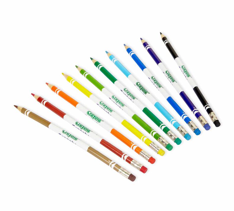 Art Supplies 4412C Crayola Erasable Colored Pencils- 12 Pack, 12