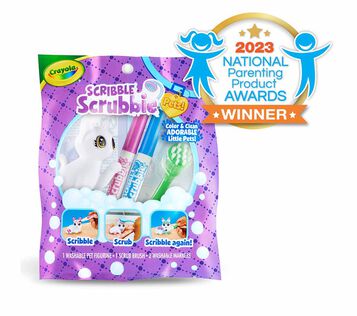 1 count Scribble Scrubbie packaging with award winner seal.