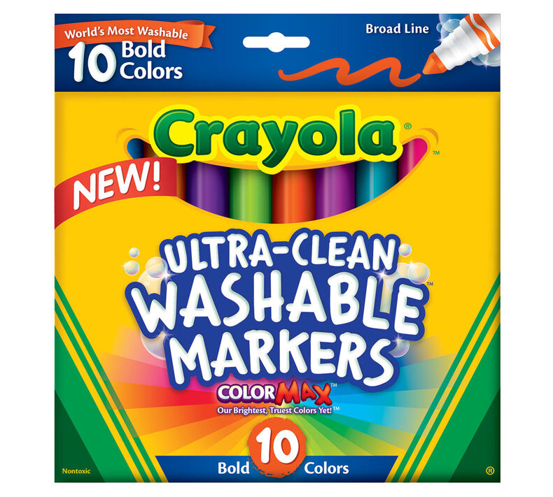 Ultra-Clean Markers, Broad Line, Bold, 10 ct.