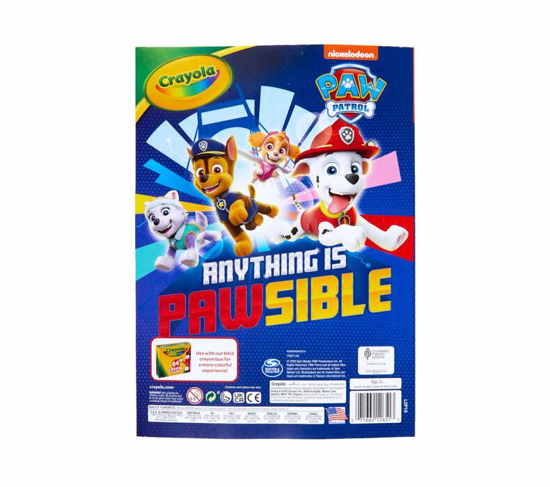 Paw Patrol Coloring Book with Stickers, 288 Pgs