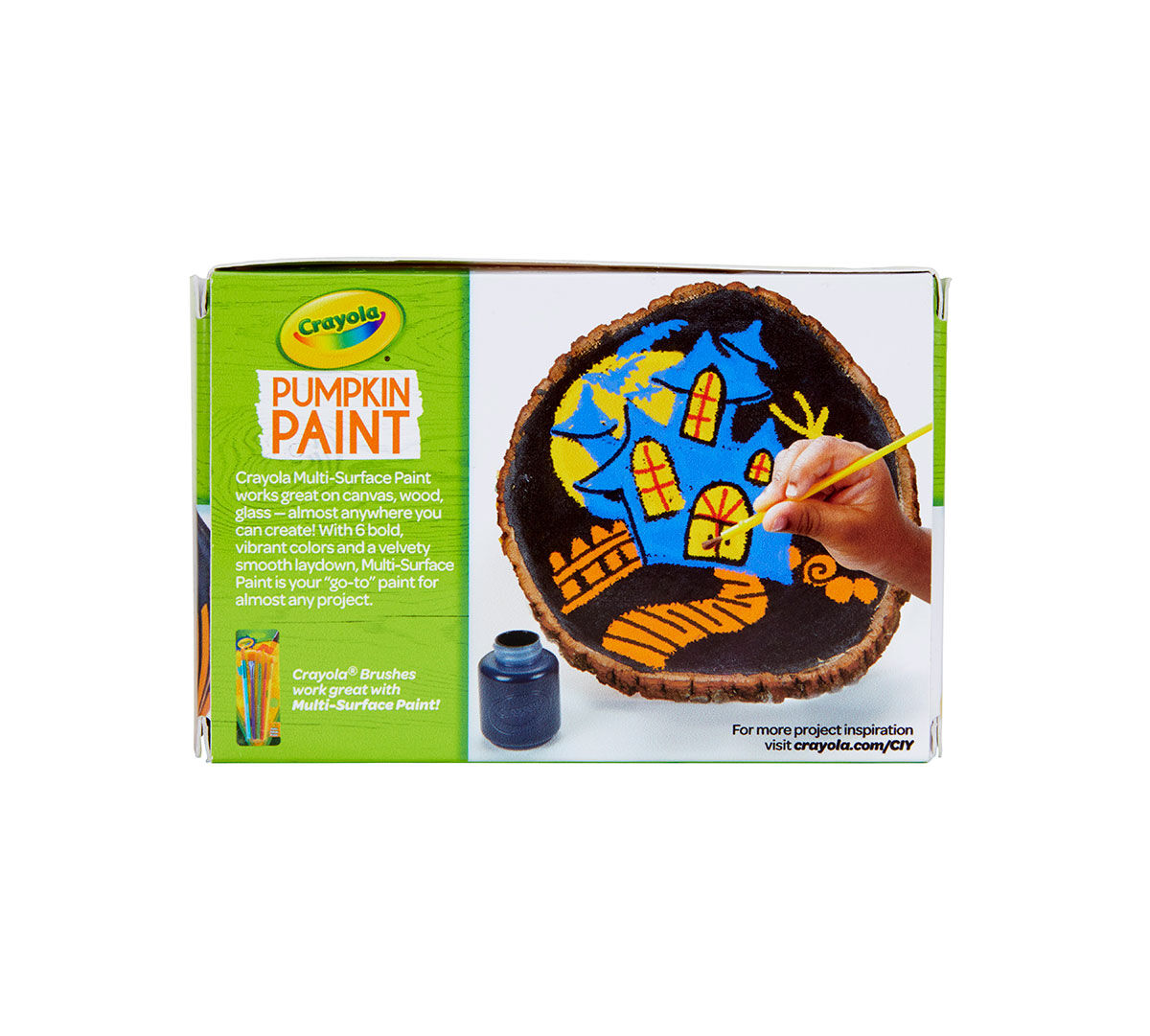 Crayola Pumpkin Paint Kit, 6 Acrylic Paints in Classic Colors Crayola