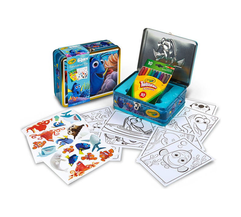 Finding Dory, Creative Storage Tin with Twistable Crayons