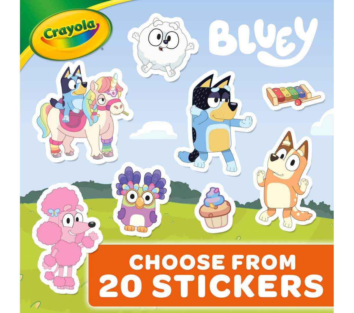 Bluey Coloring Book & Sticker Sheet - 96 Pages | Crayola