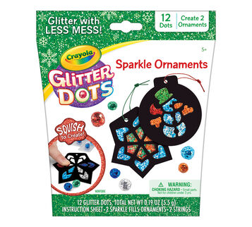 Glitter Dots DIY Sparkle Ornaments Front View of Package