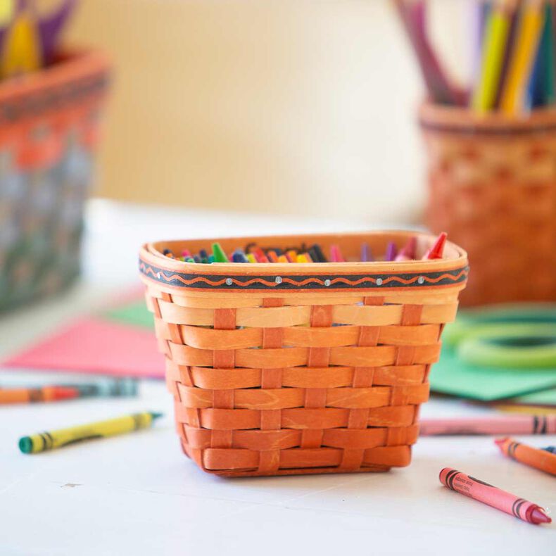 Crayola x Longaberger Small Crayon Basket Set - Choose Your Color