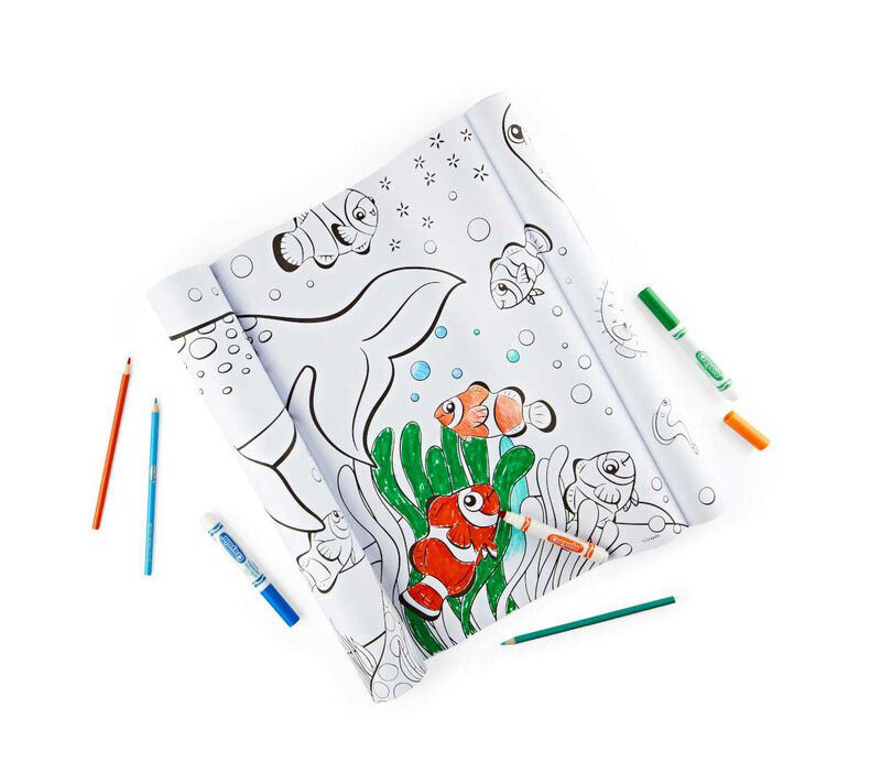 Rouleau de coloriage géant animaux marins, 1 unité – Crayola