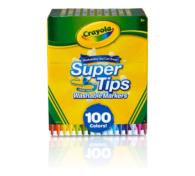 my 100 crayola supertips in colour order｜TikTok Search