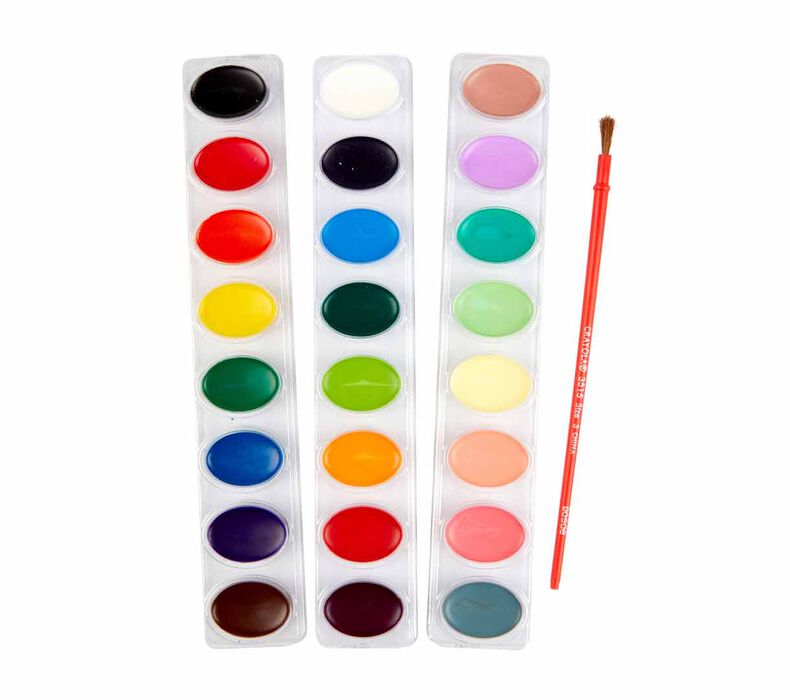 Crayola 8ct Kids Watercolor Paints with Brush