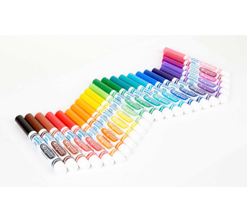 Ultra-Clean Washable Markers, 24 Count Broad Line