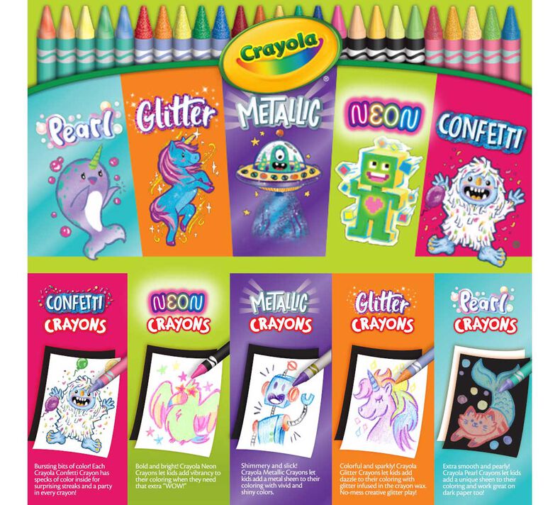Special Effects Crayon Set, 120 Count
