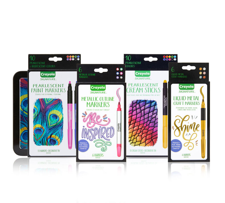 Signature 4-in-1 Pearlescent & Metallic Art Gift Set