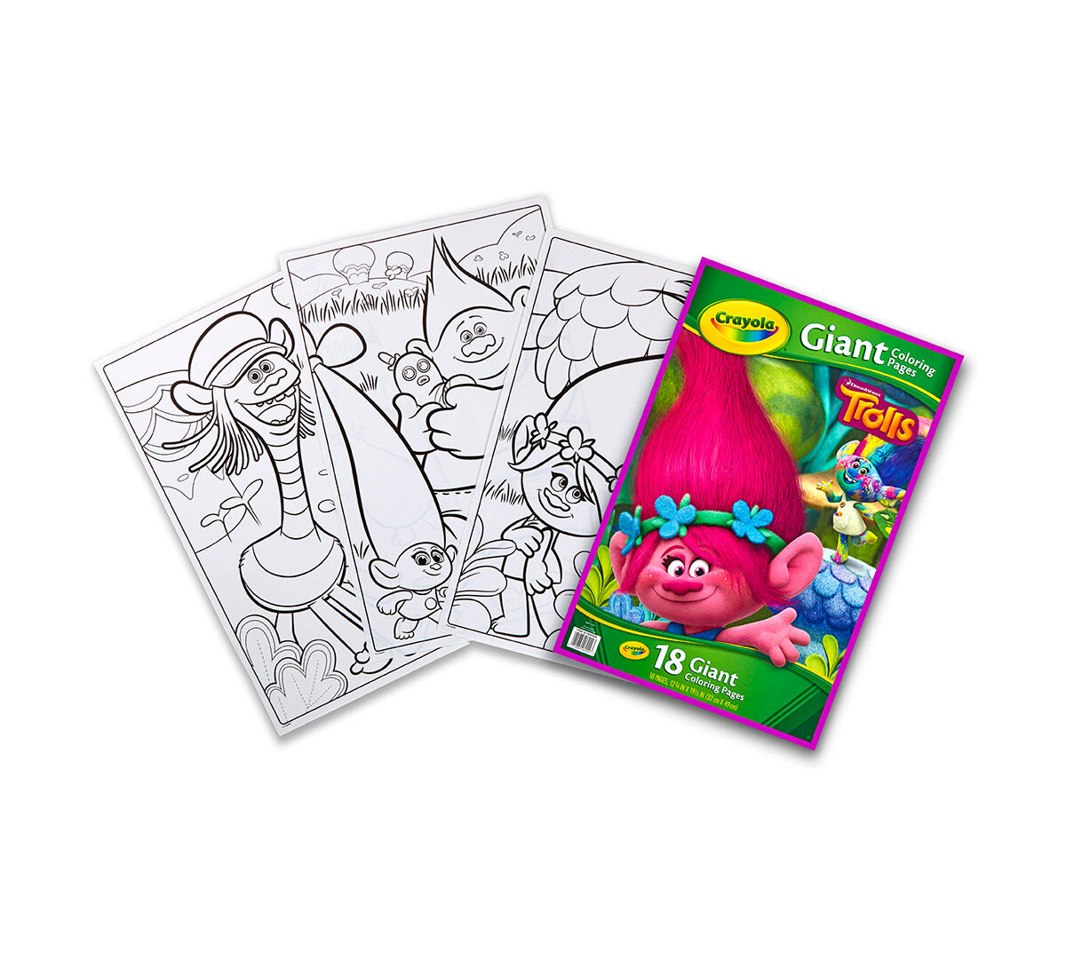Giant Coloring Pages Trolls Crayola
