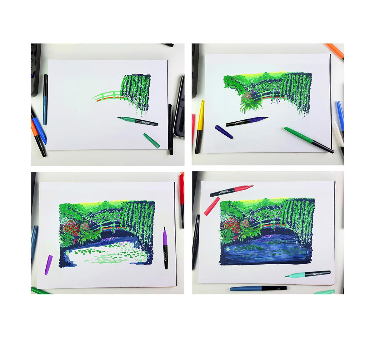 Crayola Signature; Blending Markers; 14 Color Markers and 2 Blending