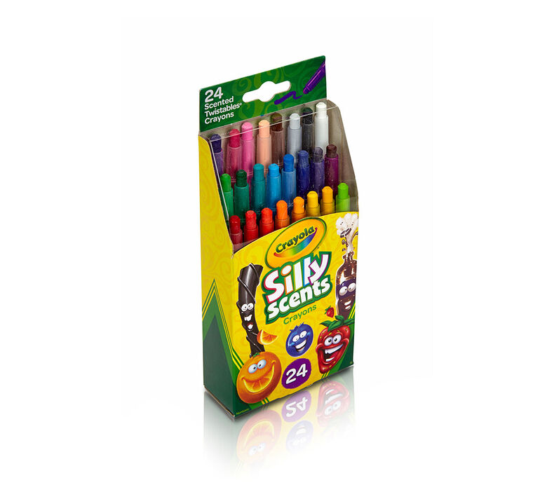 Silly Scents Mini Twistables Scented Crayons, 24 Count
