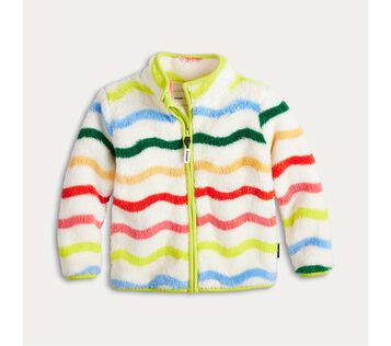 Crayola X Kohl's Toddler Full Zip High Pile Fleece Jacket Multi Wave Print. 