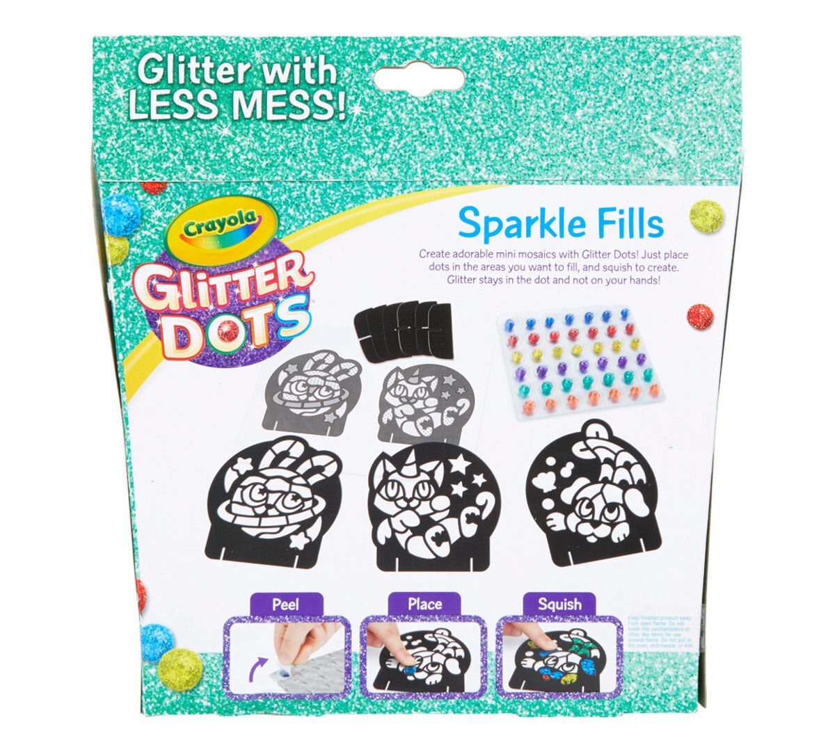 Crayola Dots Sparkle Fills Glitter Less Mess Multi-coloured for sale online 