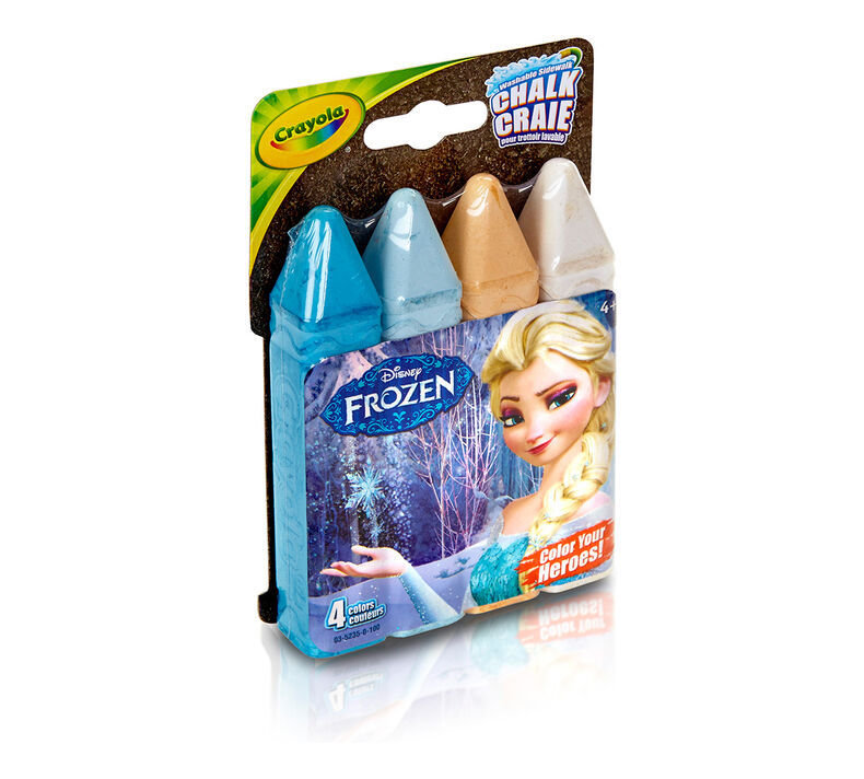 Frozen Washable Sidewalk Chalk - Color Your Heroes!, 4 count