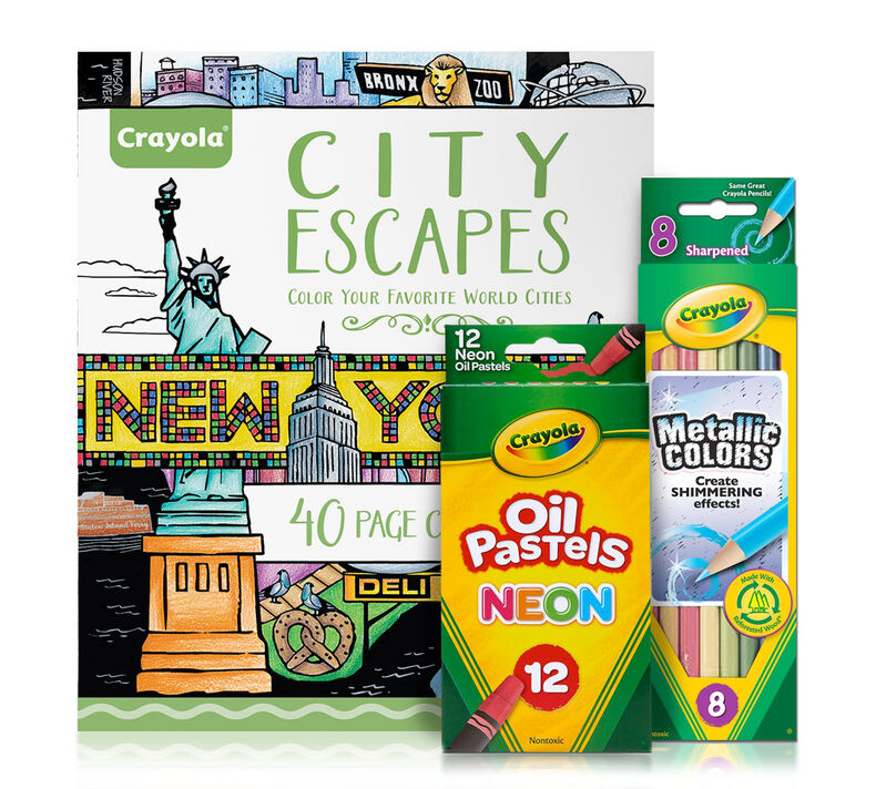 City Escapes Coloring Gift for Teens