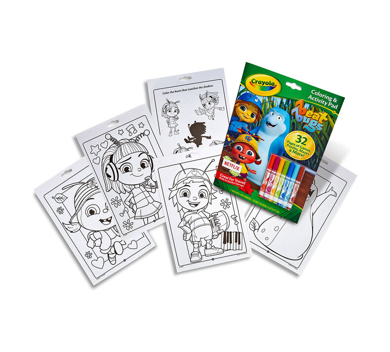 Coloring & Activity Pad with Markers, Beat Bugs