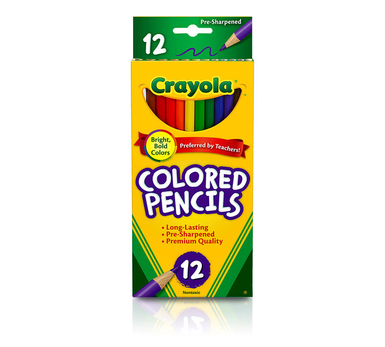 Colored Pencils, Long,  12 Count