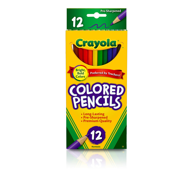 Colored Pencils, Long, 12 Count