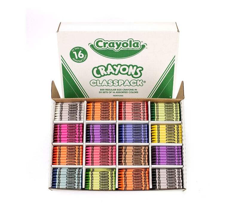 Crayon Classpack, 800 Count, 16 Colors