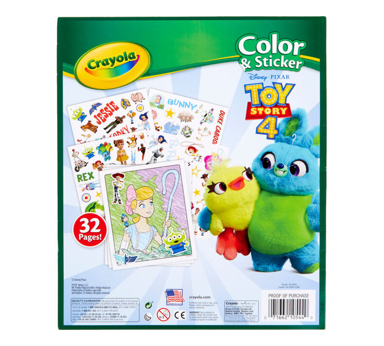 Toy Story 4 Color and Sticker Book